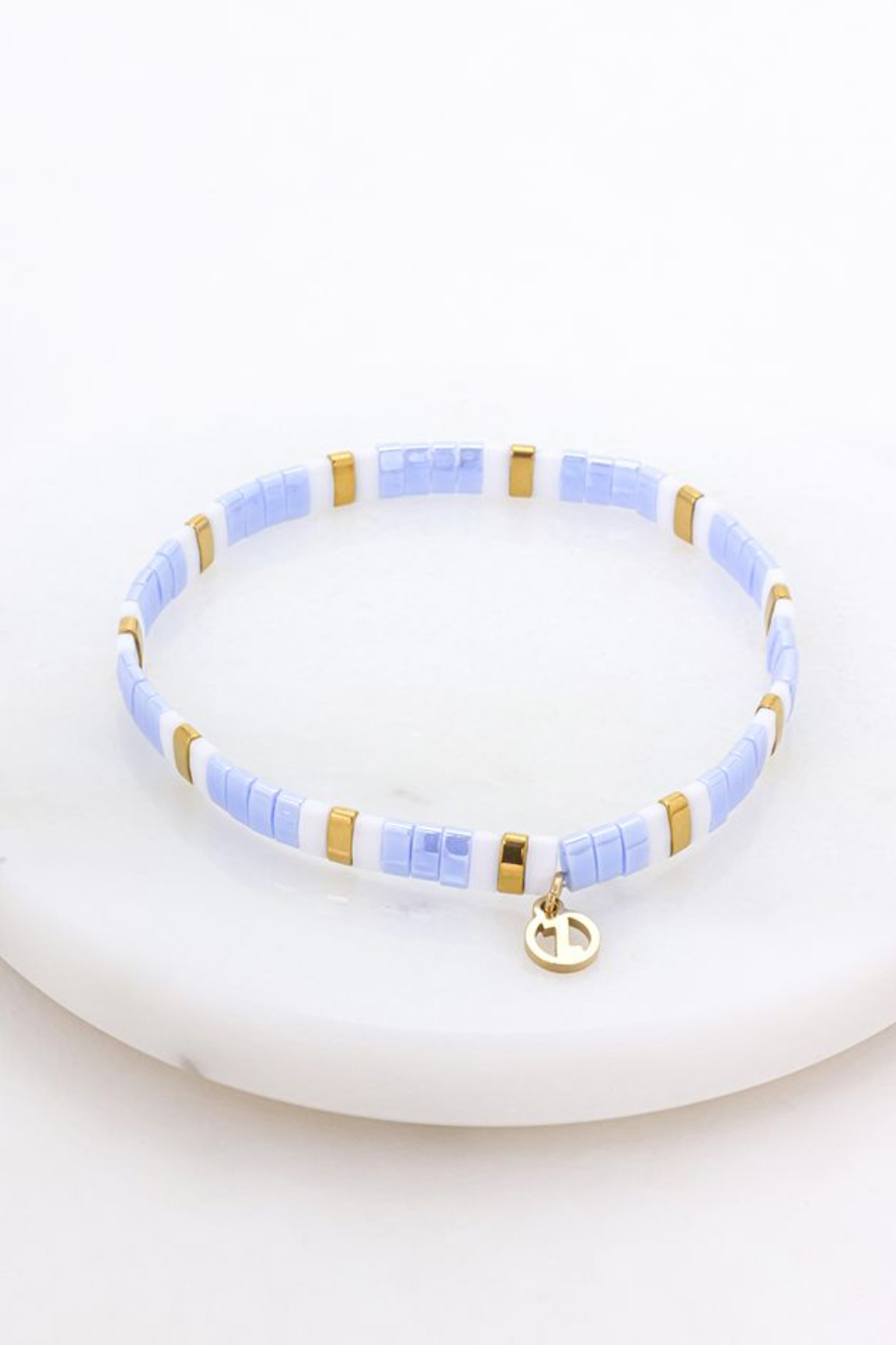 Zafino Tile Bracelet Sky/Gold