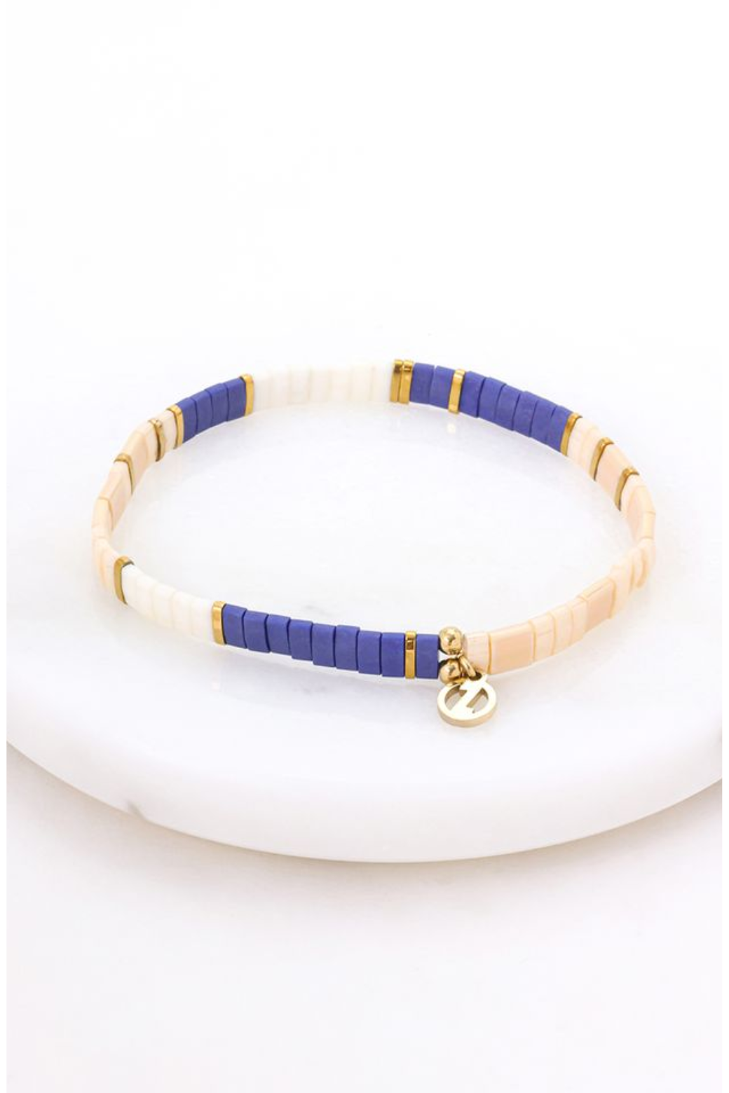 Zafino Tile Bracelet Pacific/Gold