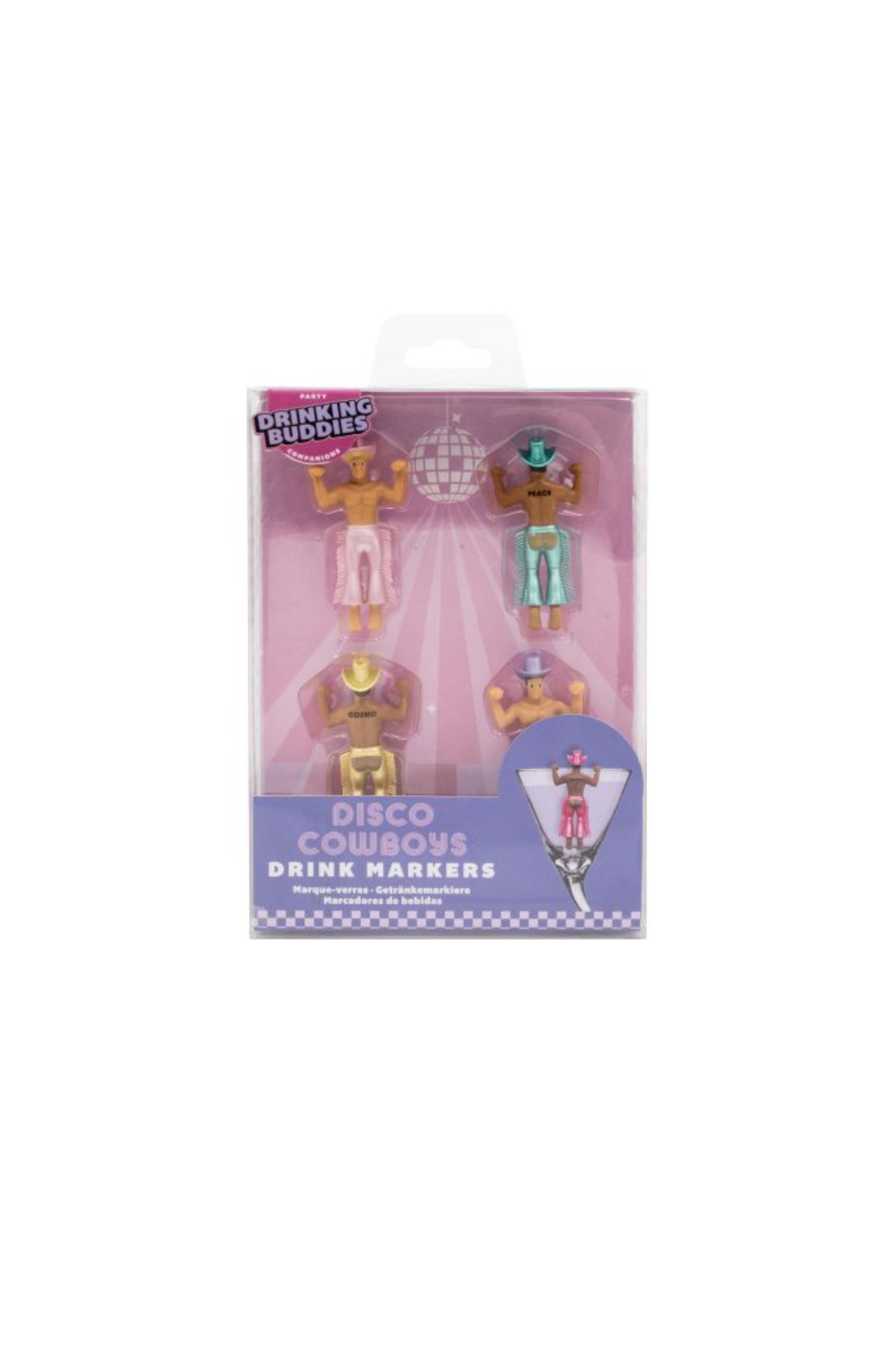 Isalbi Disco Cowboy Drink Markers 4 set