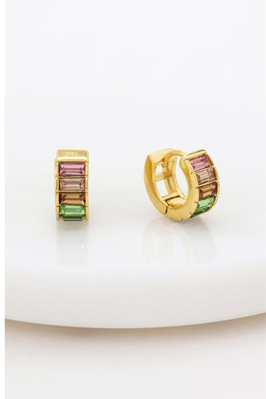 Zafino Kira Huggie Earring Multi Colour