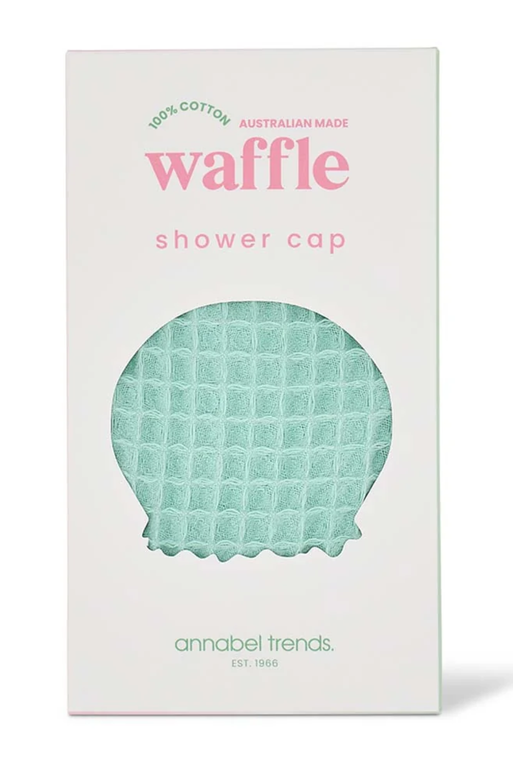 Annabel Trends Shower Cap Waffle Mint