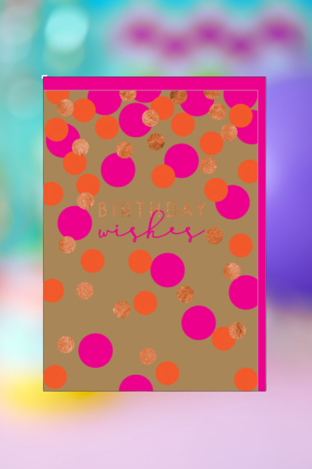 Candle Bark Creations Confetti Wishes Birthday Card