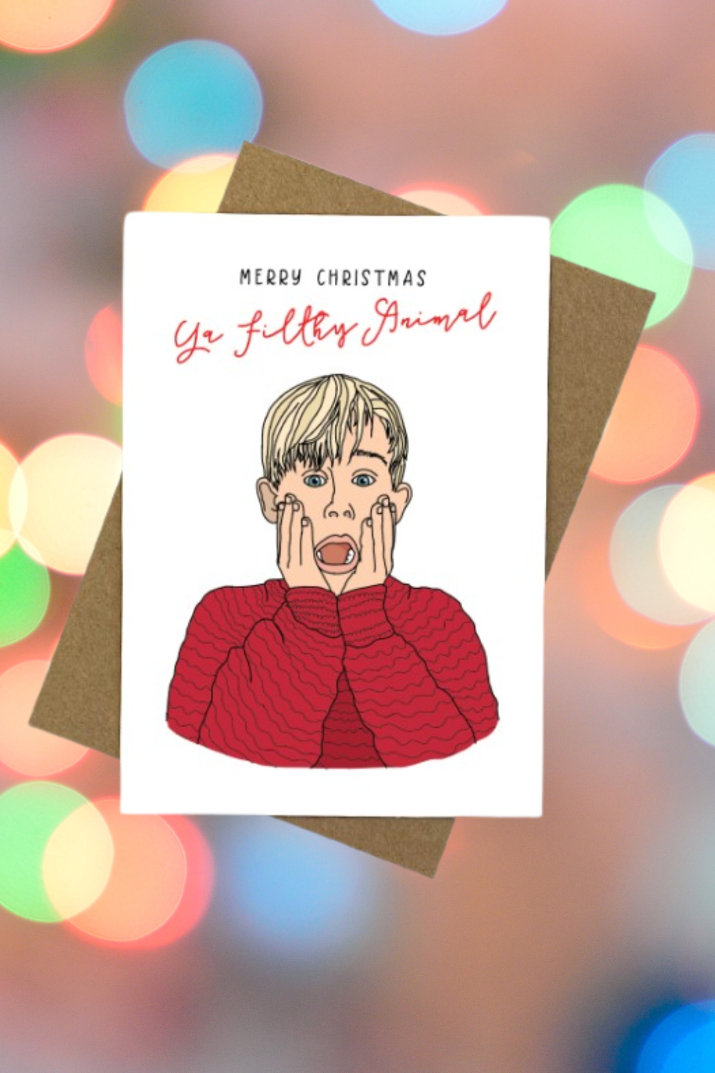 Candle Bark Creations Home Alone Christmas Card