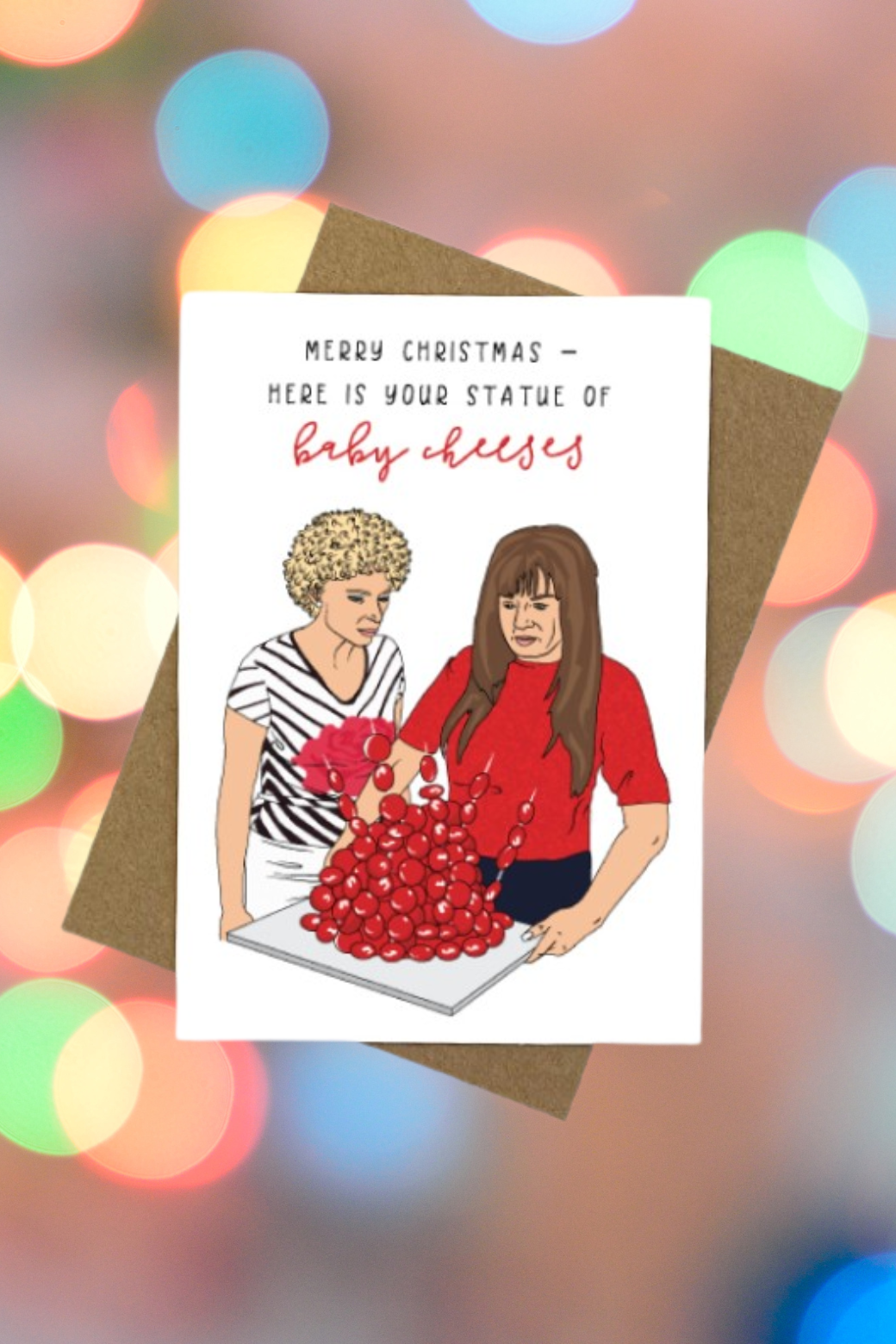 Candle Bark Creations Kath and Kim Baby Cheeses Card