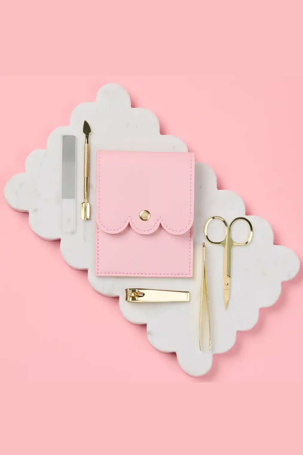 Selfie Nails Manicure Tool Kit Pink