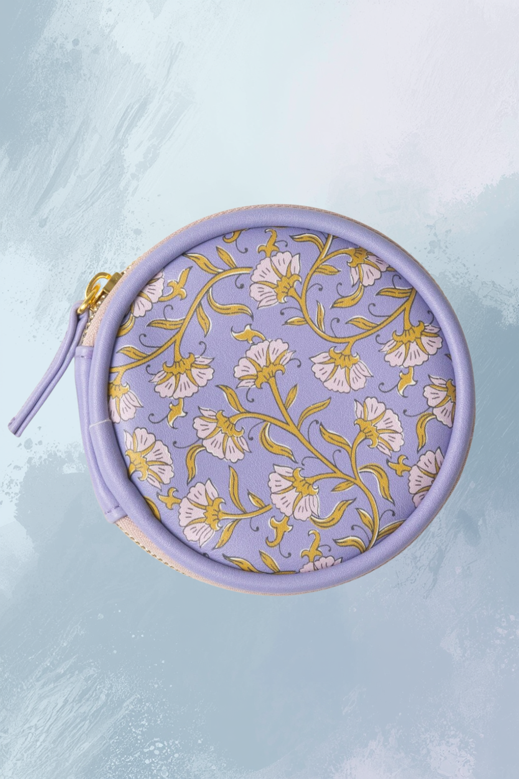 Designworks Collective Purple Vintage Floral Vegan Leather Pill Case