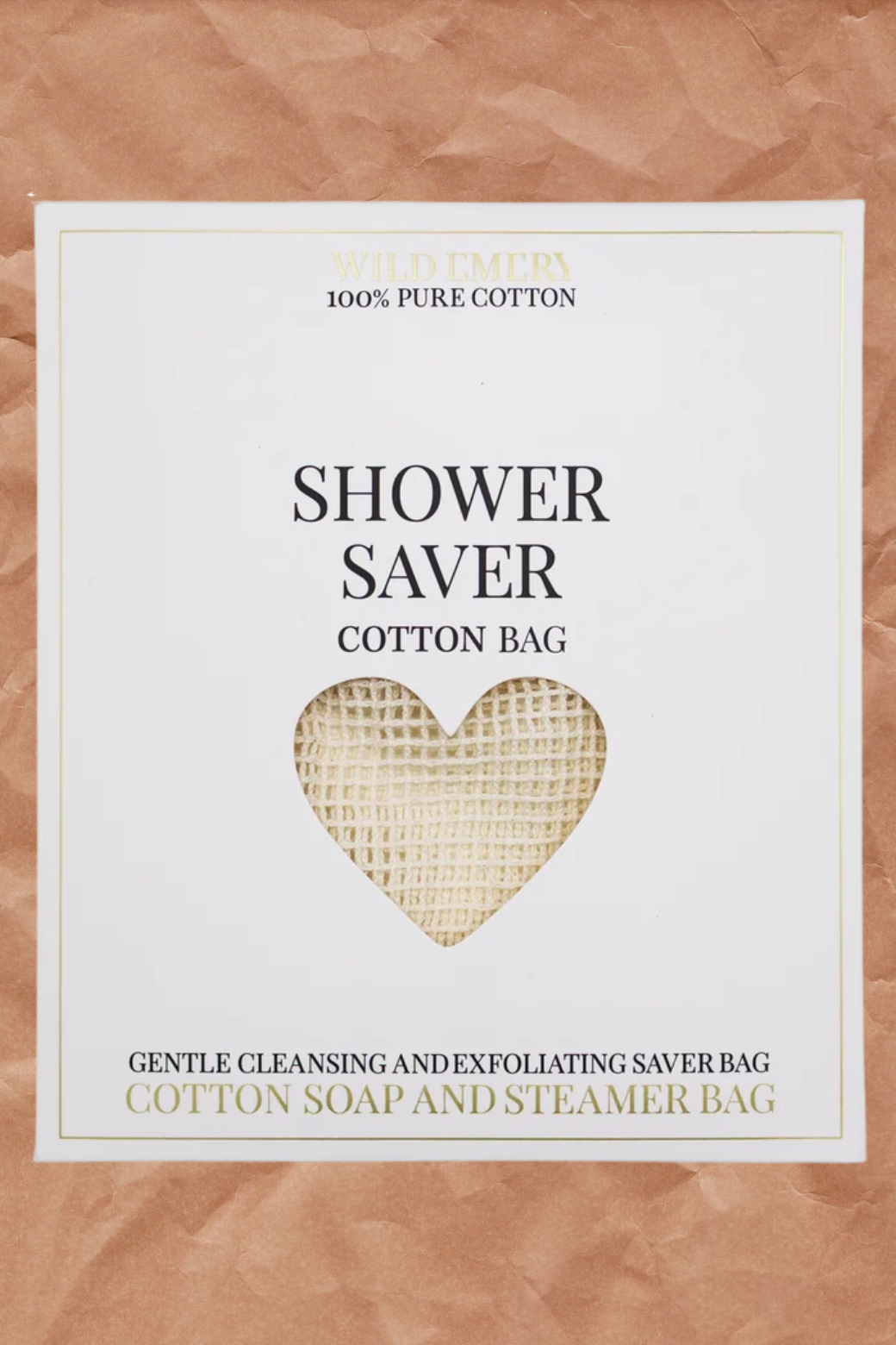 Wild Emery Shower Saver Cotton Bag