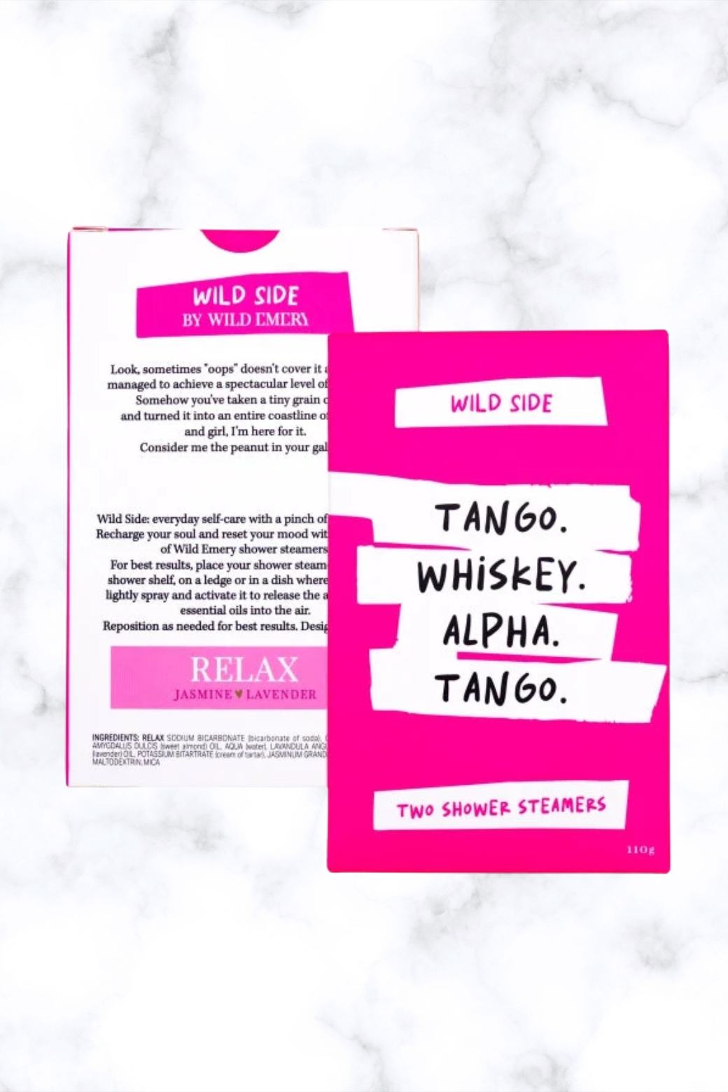 Wild Emery Wild Side Shower Steamer Tango Whiskey Alpha Tango 2 Pack