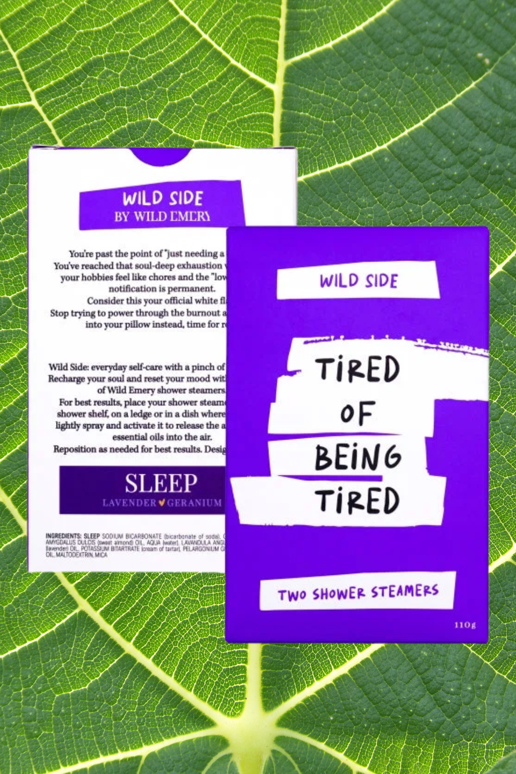 Wild Emery Wild Side Shower Steamer Tired Of Being Tired 2 Pack