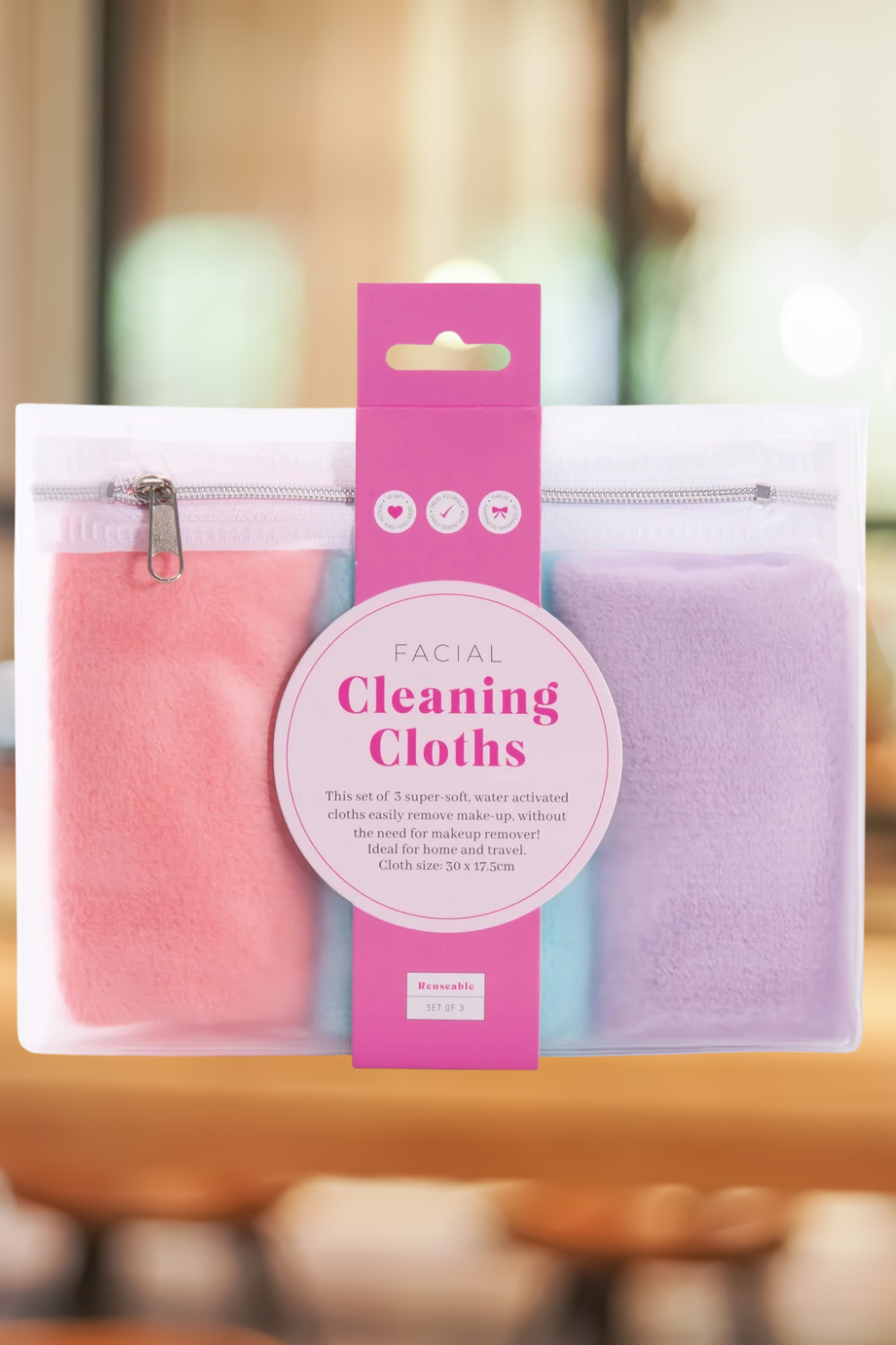 Isalbi Reusable Facial Cleaning Cloths 3pc