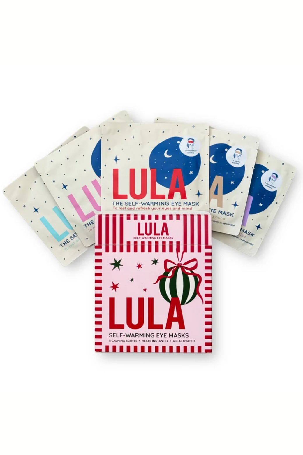 Lula Eye Mask Christmas Mixed Box 5 pack