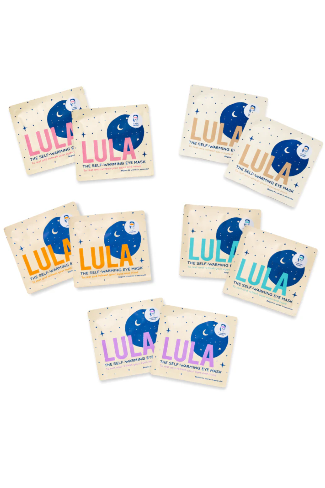 Lula Eye Mask 10 Pack Mixed
