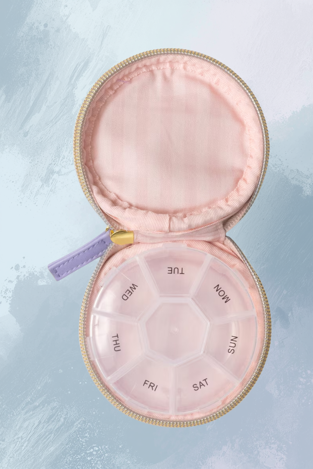 Designworks Collective Purple Vintage Floral Vegan Leather Pill Case
