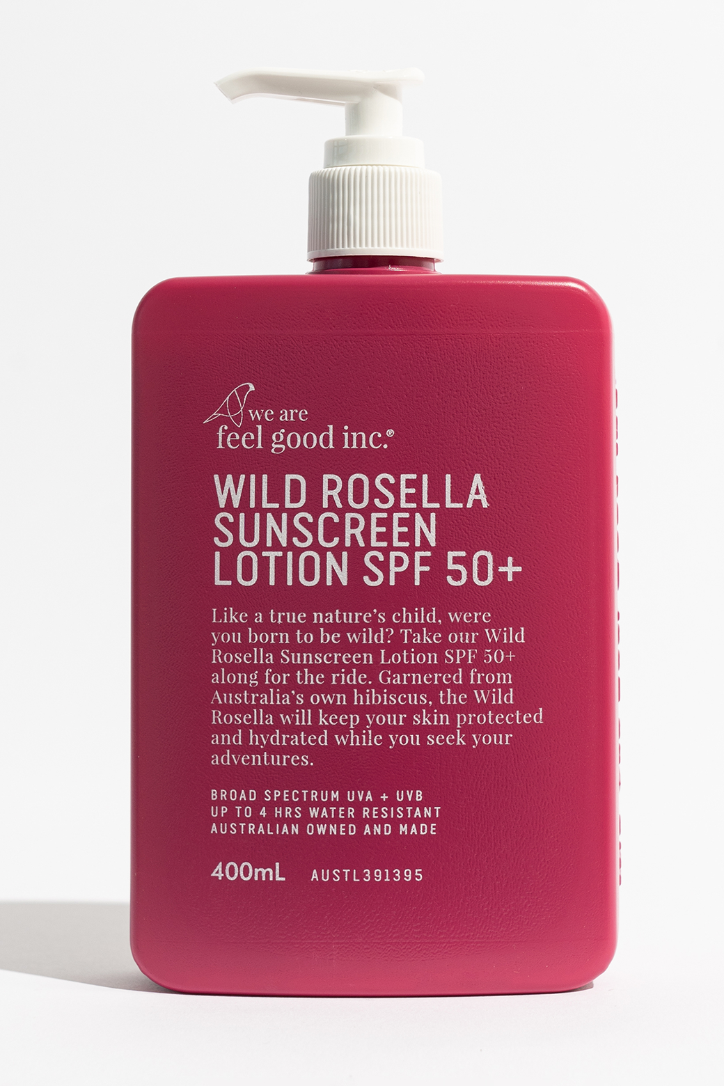 We Are Feel Good Inc Wild Rosella Sunscreen Lotion SPF50+ 400ml