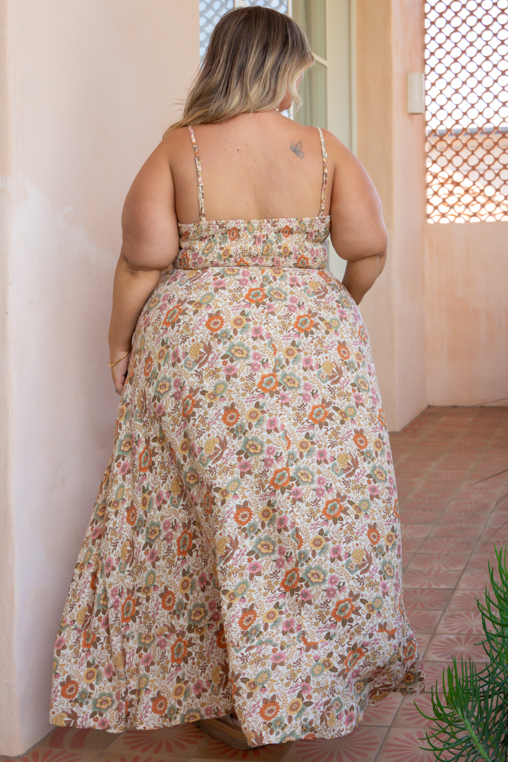 Xanthe Maxi Dress Byron Print Natural