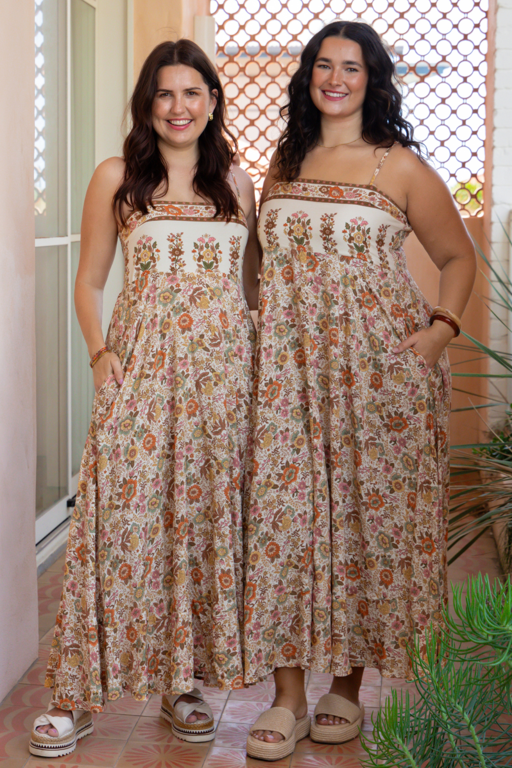 Xanthe Maxi Dress Byron Print Natural