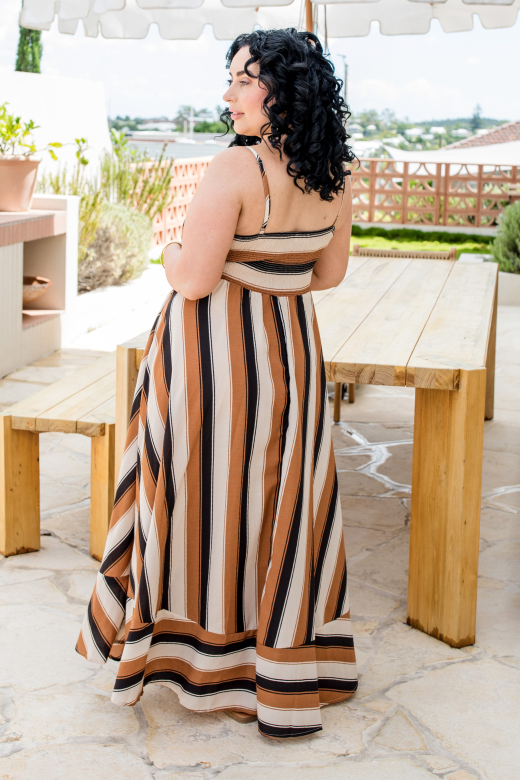 Xanthe Maxi Dress Cabana Stripe