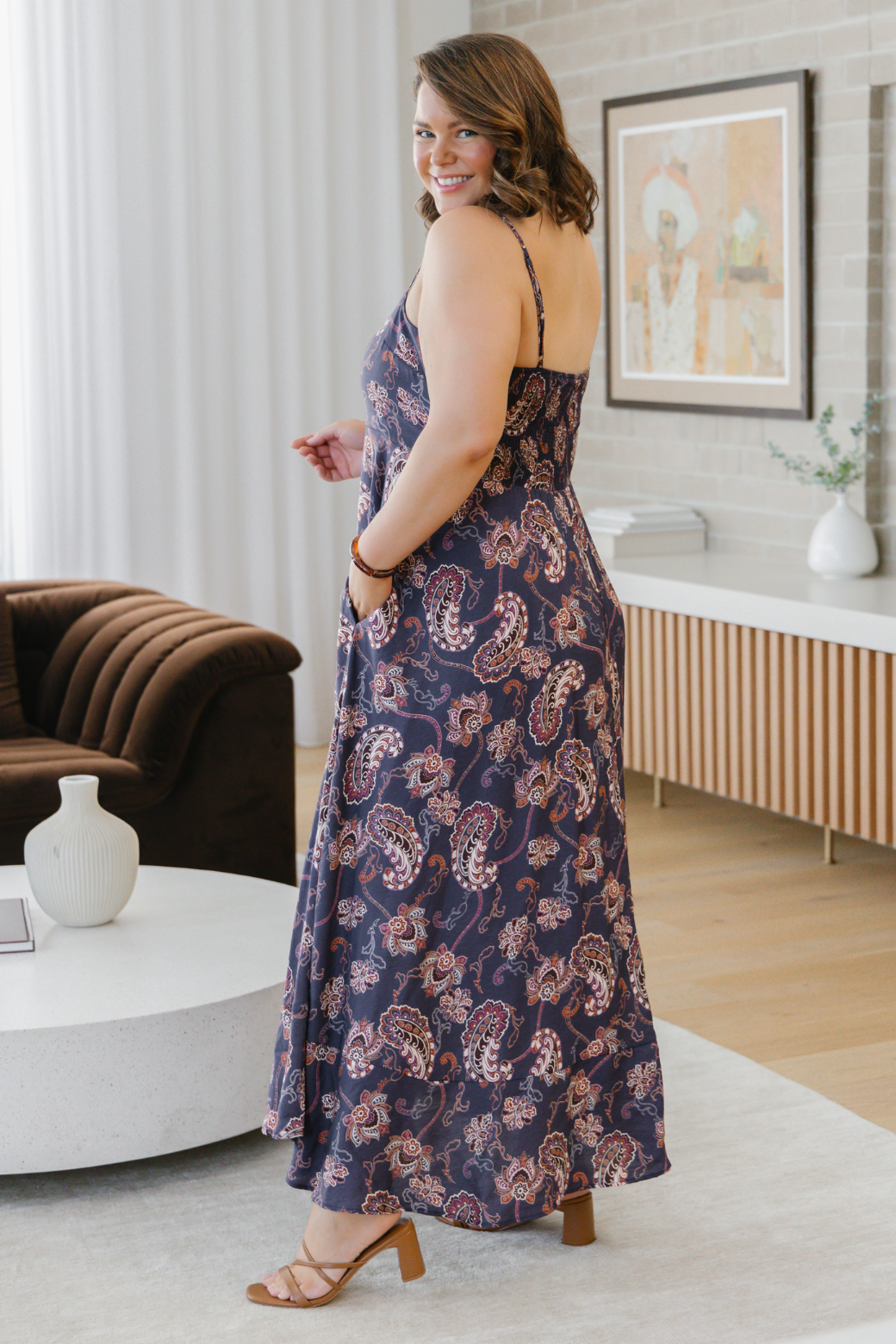 Xanthe Maxi Dress Pagonia Print Slate