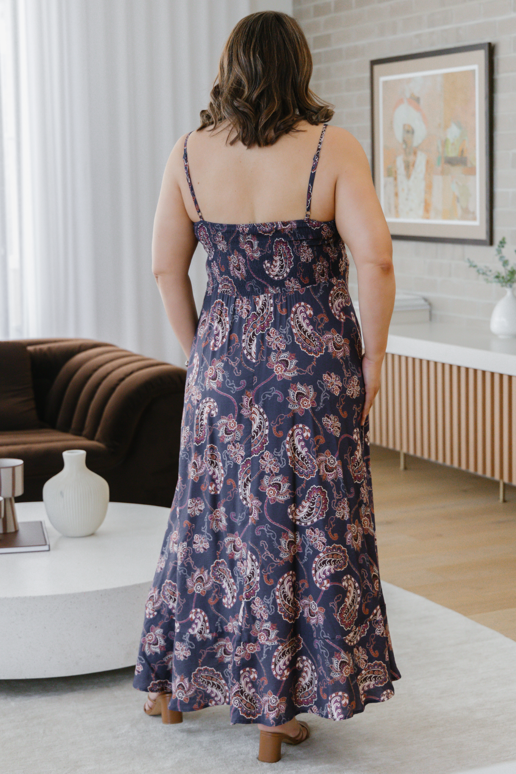 Xanthe Maxi Dress Pagonia Print Slate