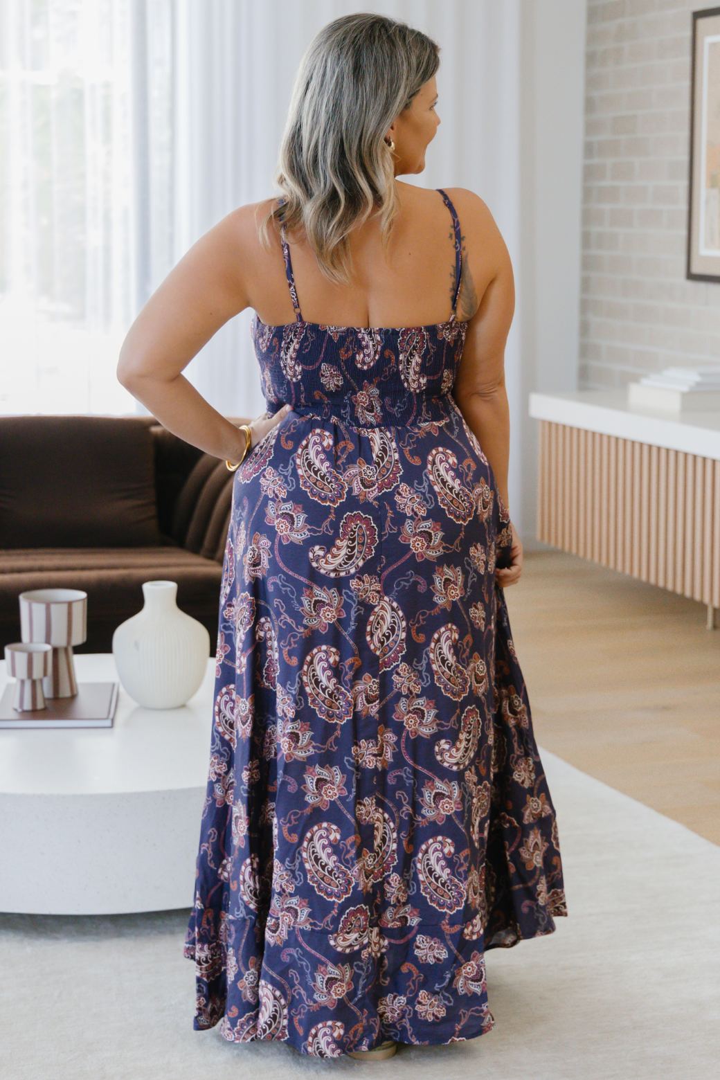 Xanthe Maxi Dress Pagonia Print Slate