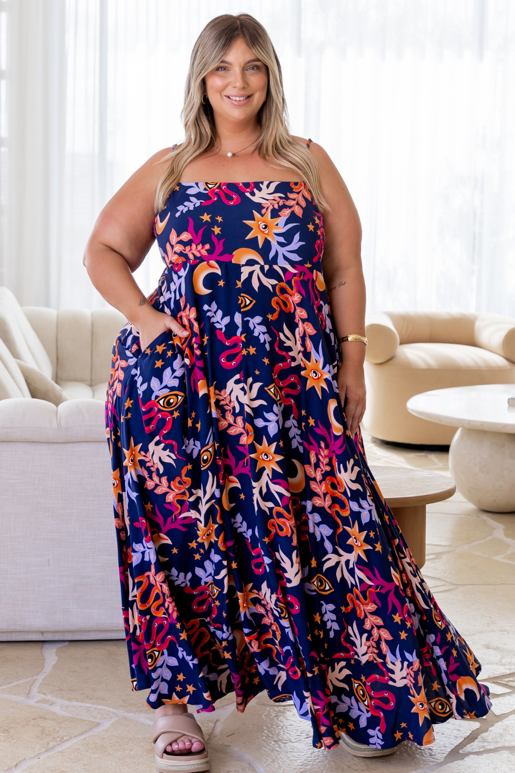 Xanthe Maxi Dress Tarot Navy