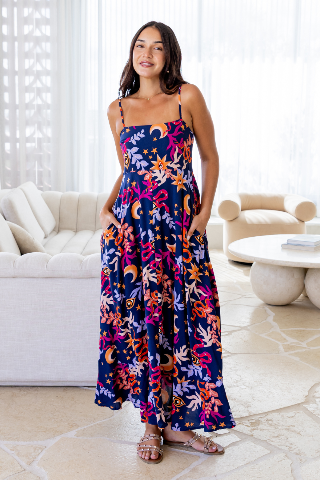 Xanthe Maxi Dress Tarot Navy