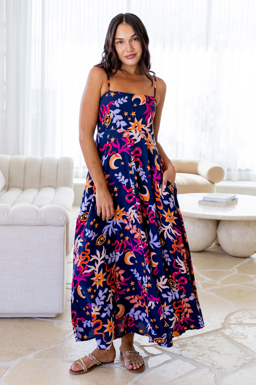 Xanthe Maxi Dress Tarot Navy