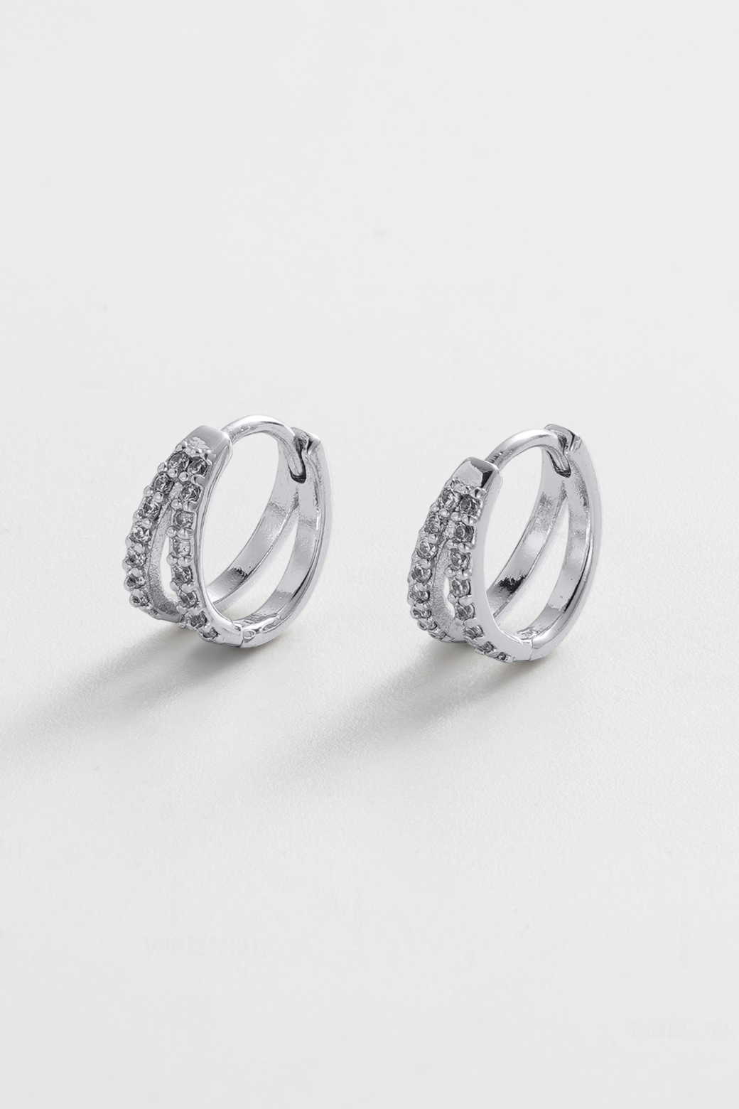 Zafino Celia Huggie Hoop Silver