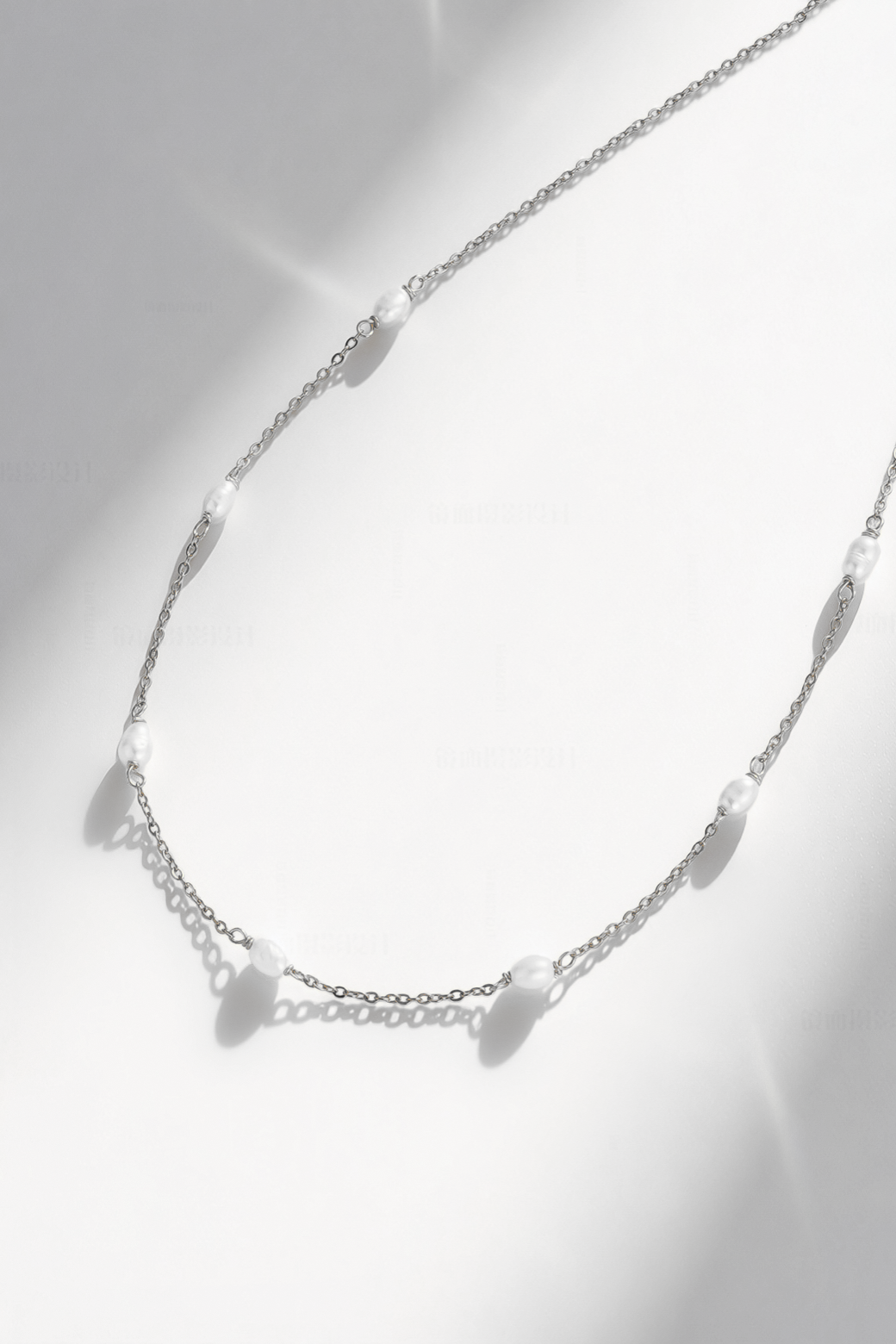Zafino Elise Pearl Necklace Silver