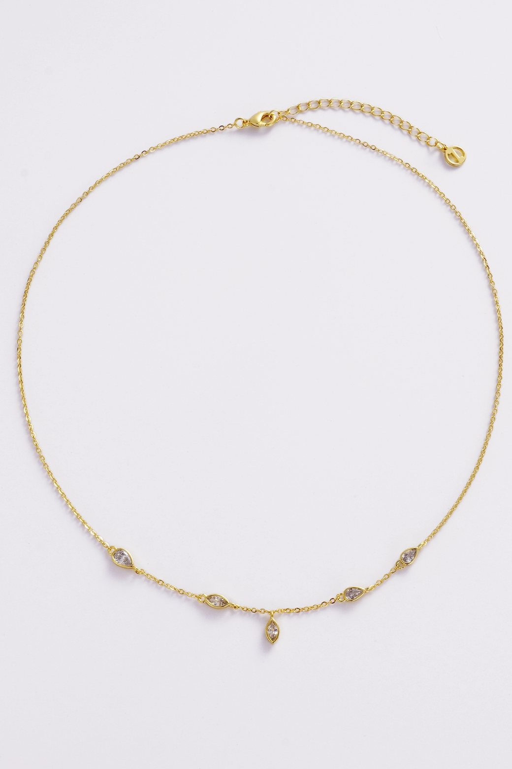 Zafino Ingrid Crystal Necklace Gold