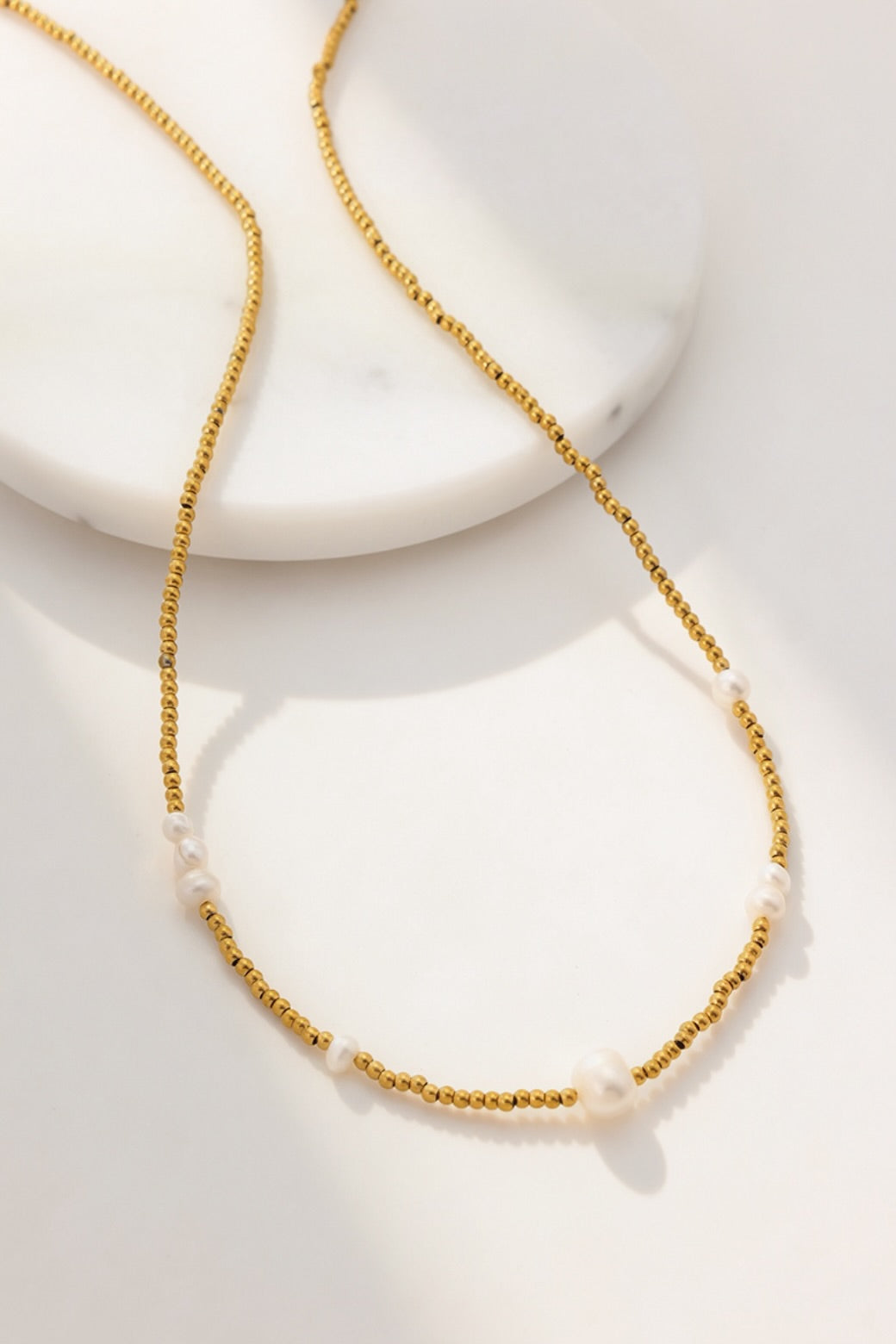 Zafino Jasmin Pearl Necklace Gold