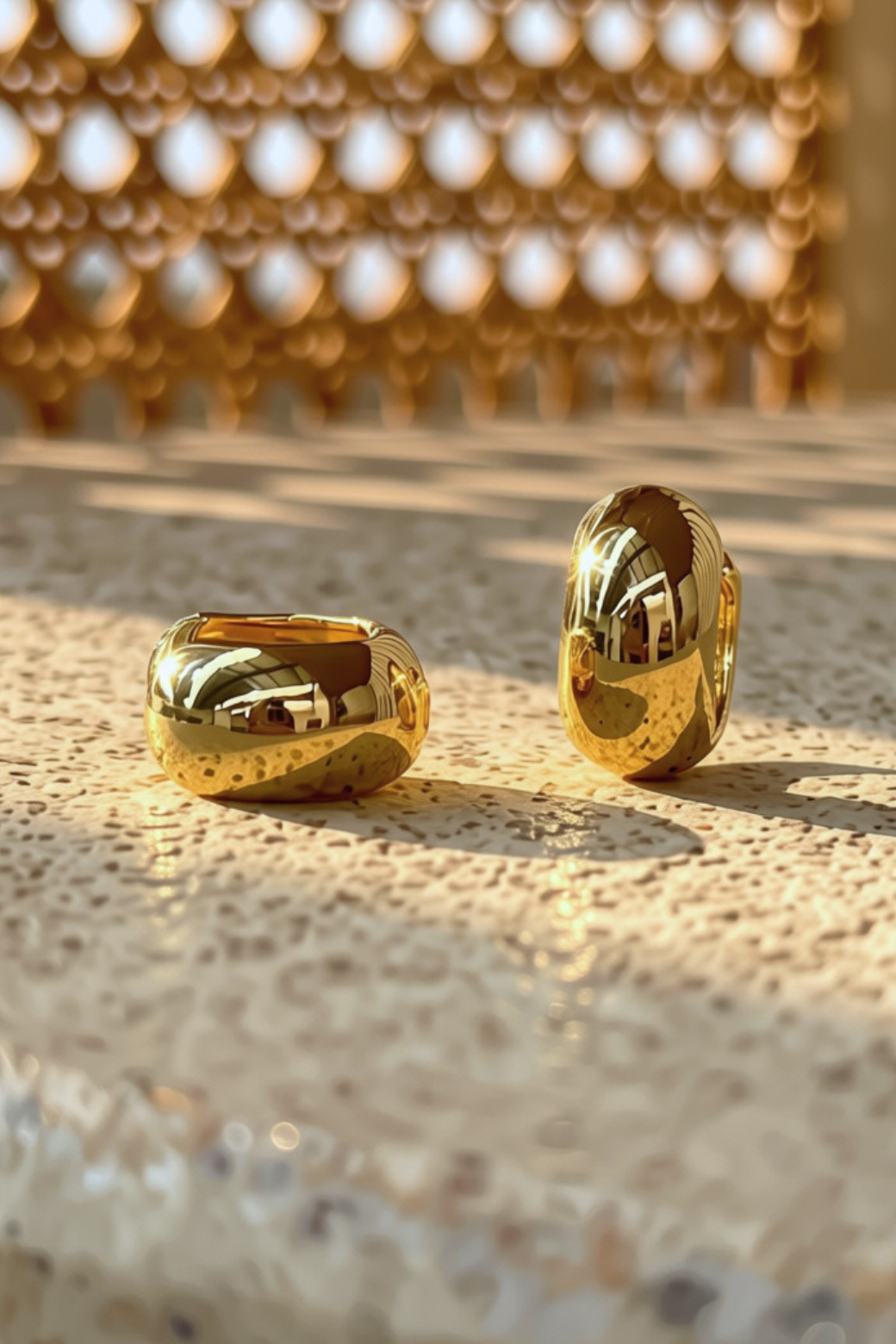 Zafino Lola Wide Huggie Gold