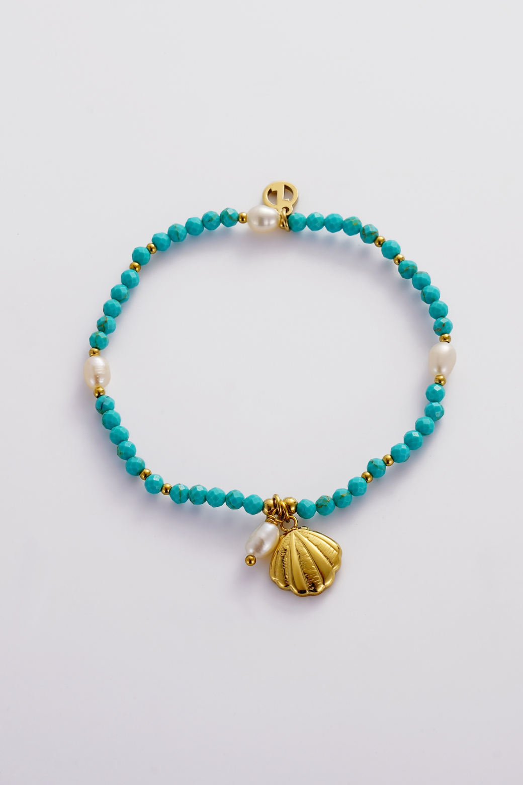 Zafino Hana Shell Bracelet Teal