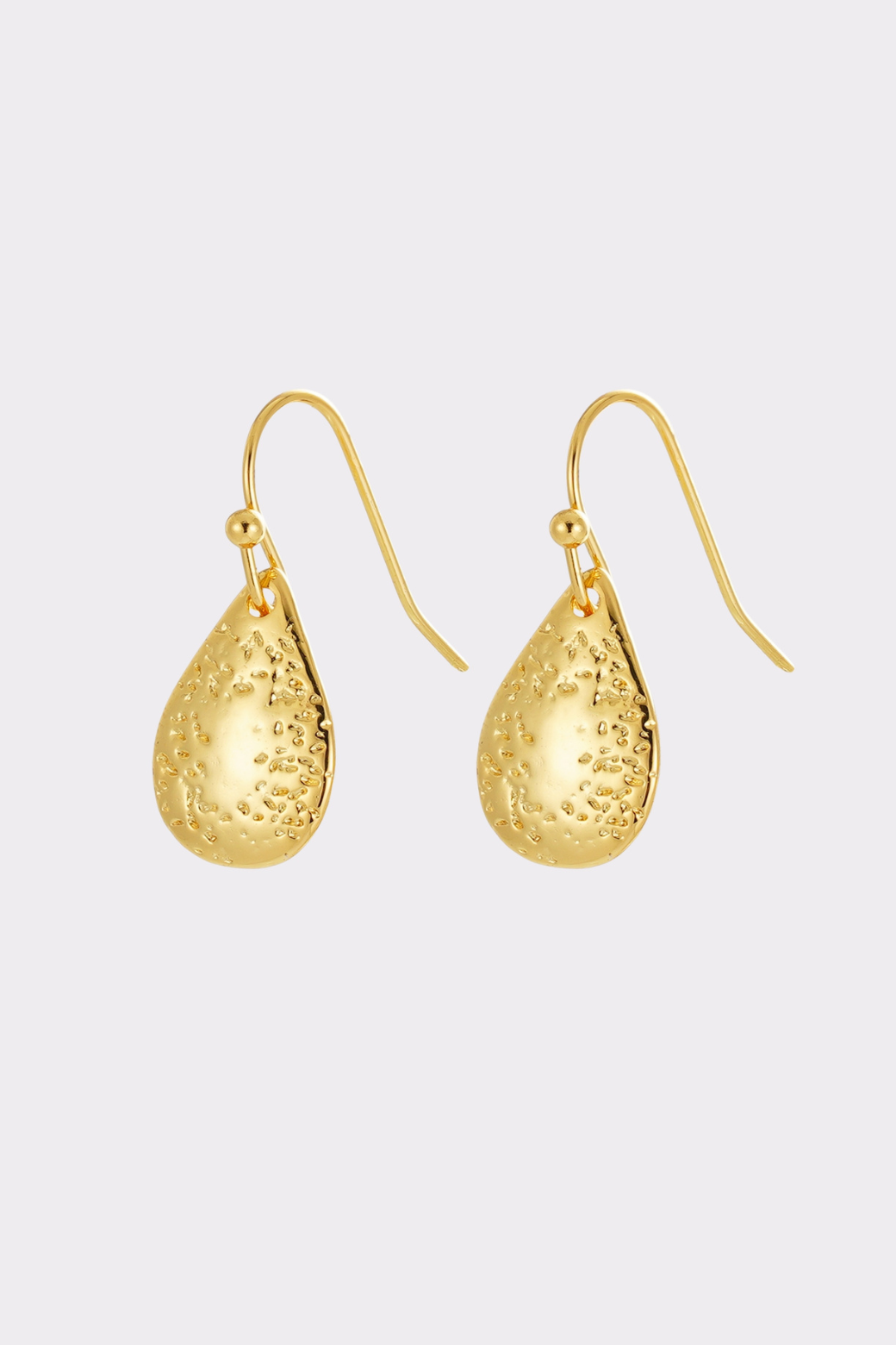 Zafino Neve Oval Hook Earrings Gold