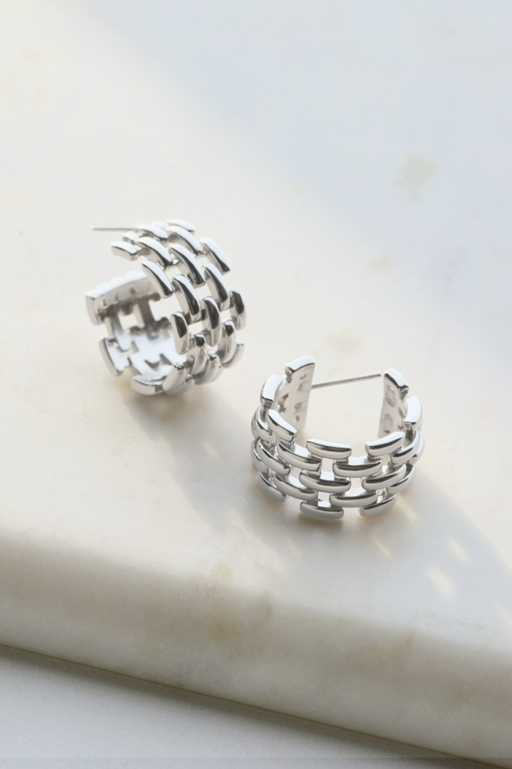 Zafino Rosie Hoop Silver