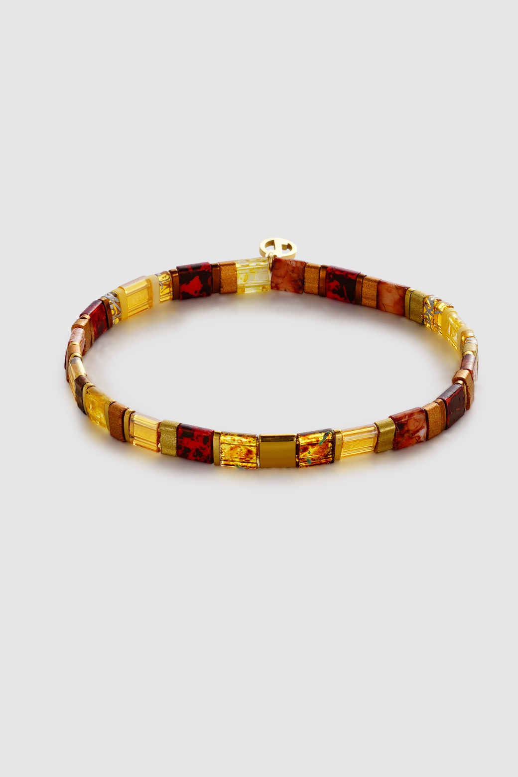 Zafino Tile Bracelet Red/Gold