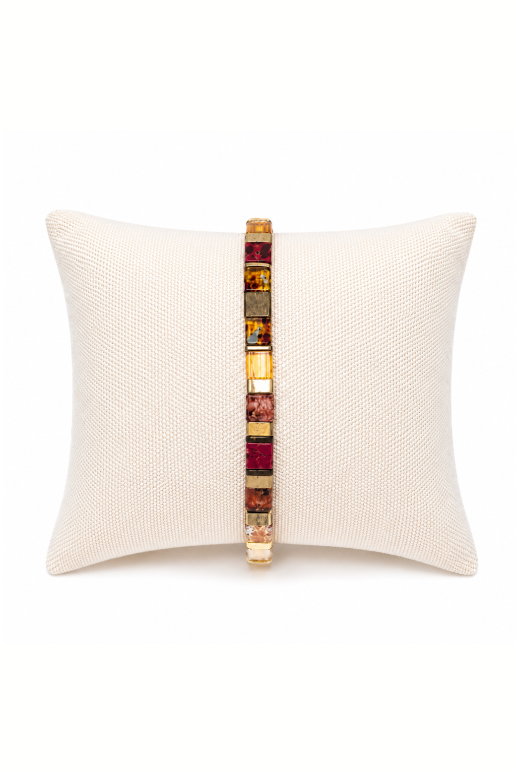 Zafino Tile Bracelet Red/Gold
