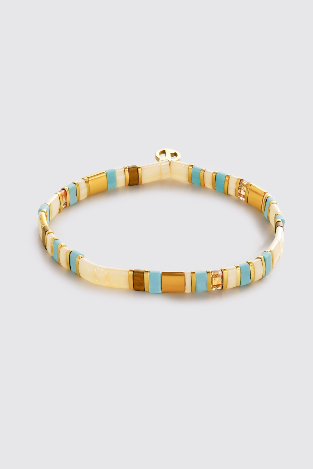 Zafino Tile Bracelet Teal/Cream