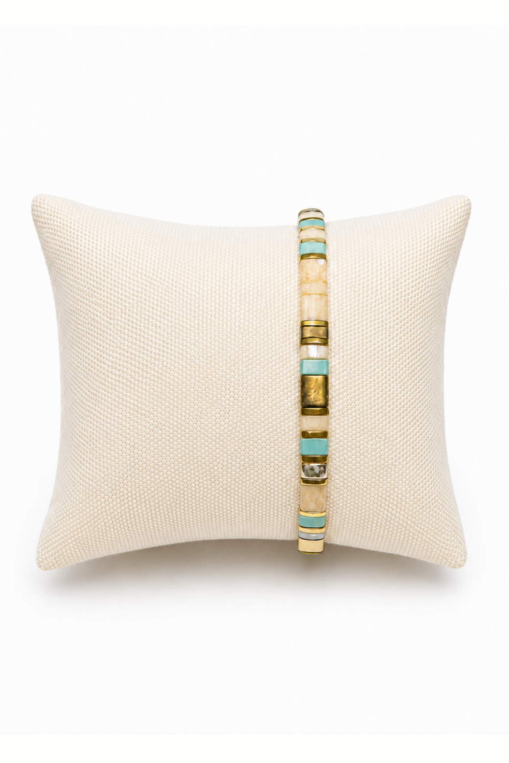 Zafino Tile Bracelet Teal/Cream