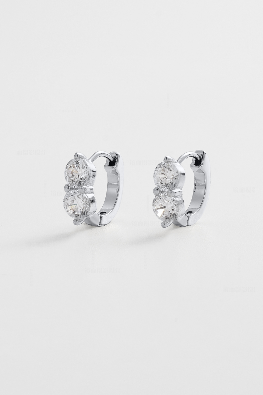 Zafino Zoe Huggie Silver