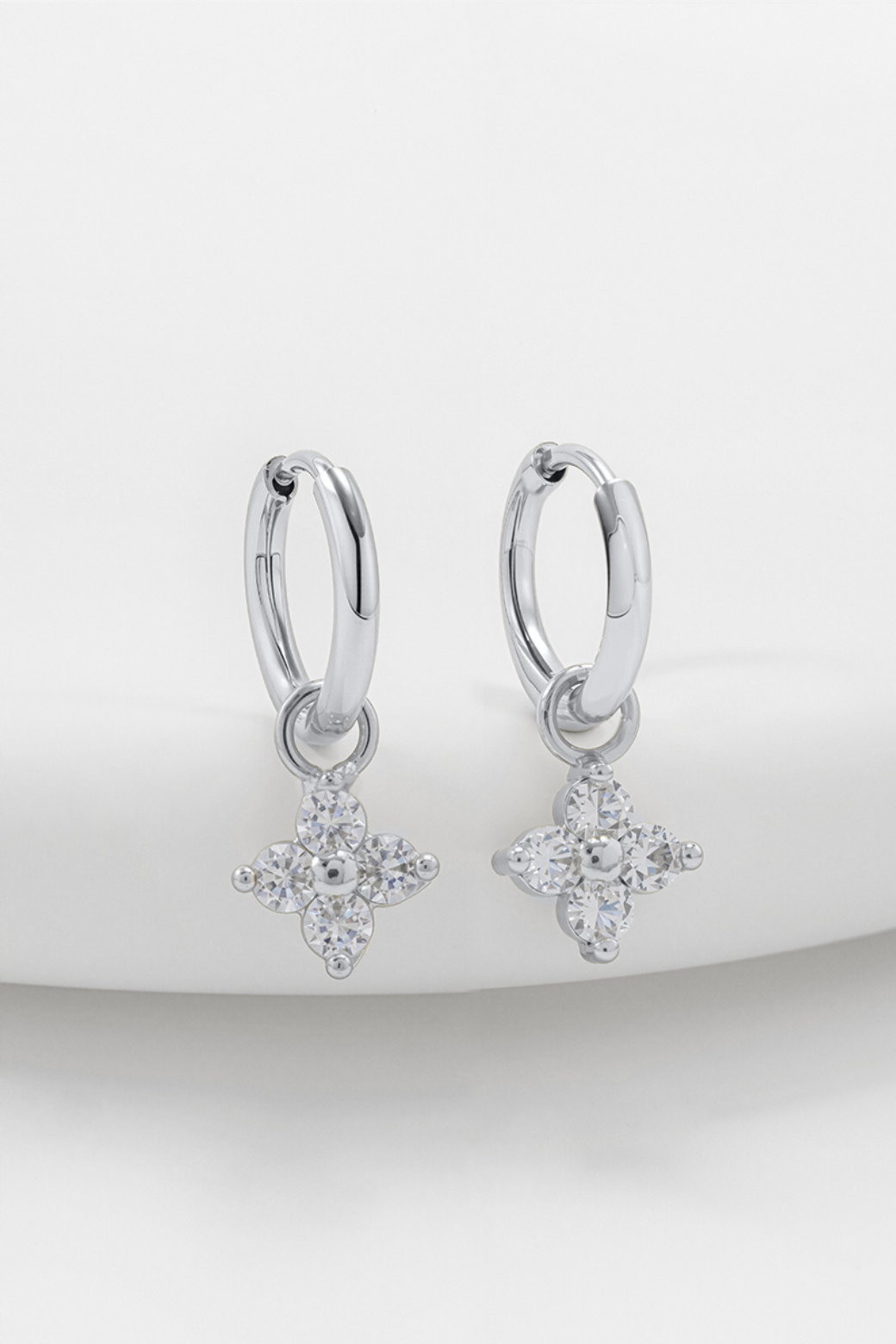 Zafino Ivy Mini Drop Silver Earrings
