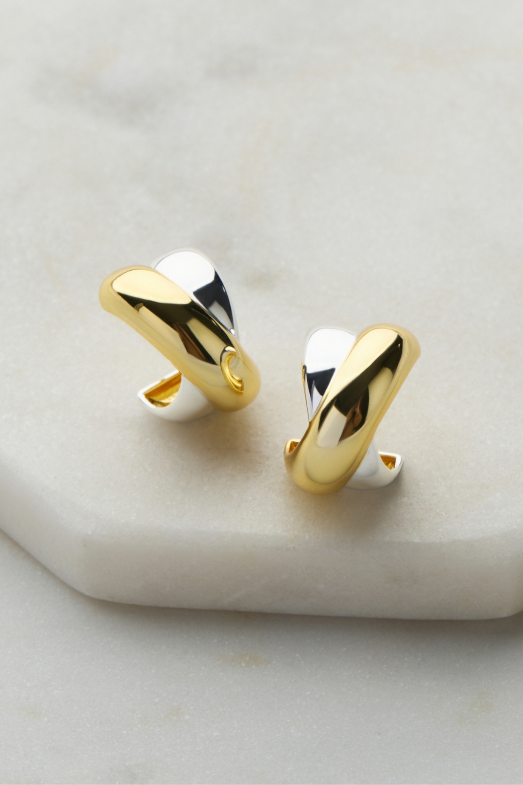 Zafino Freya Hoop Earring Gold/Silver