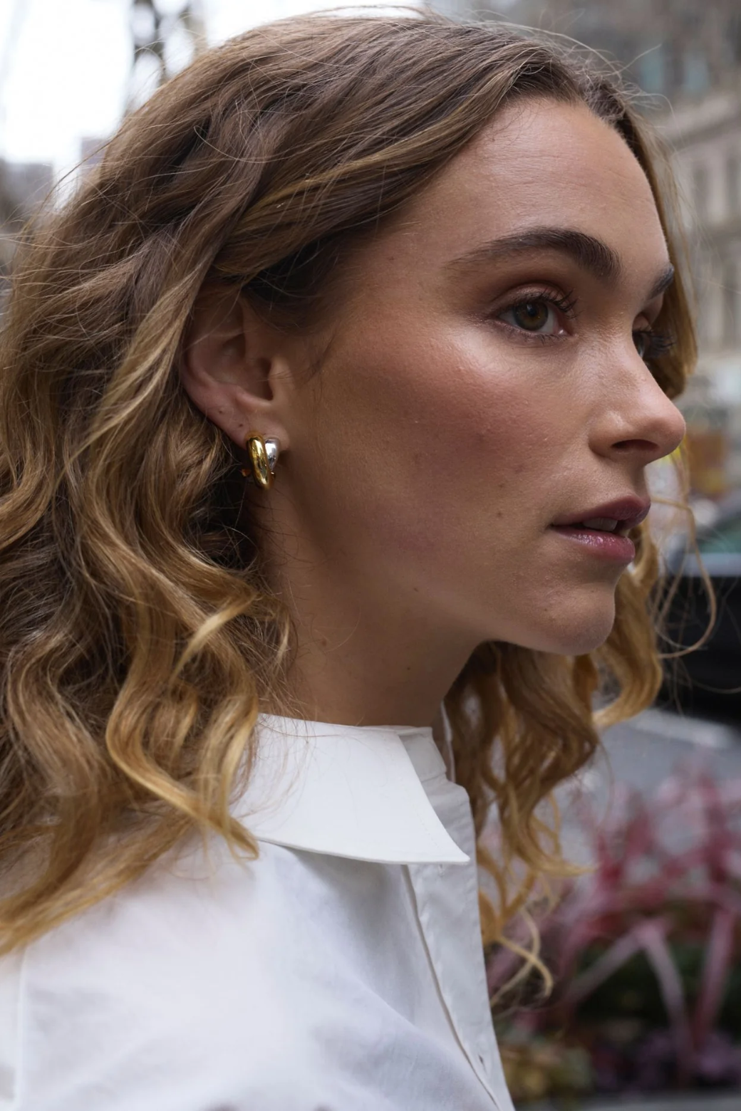 Zafino Freya Hoop Earring Gold/Silver