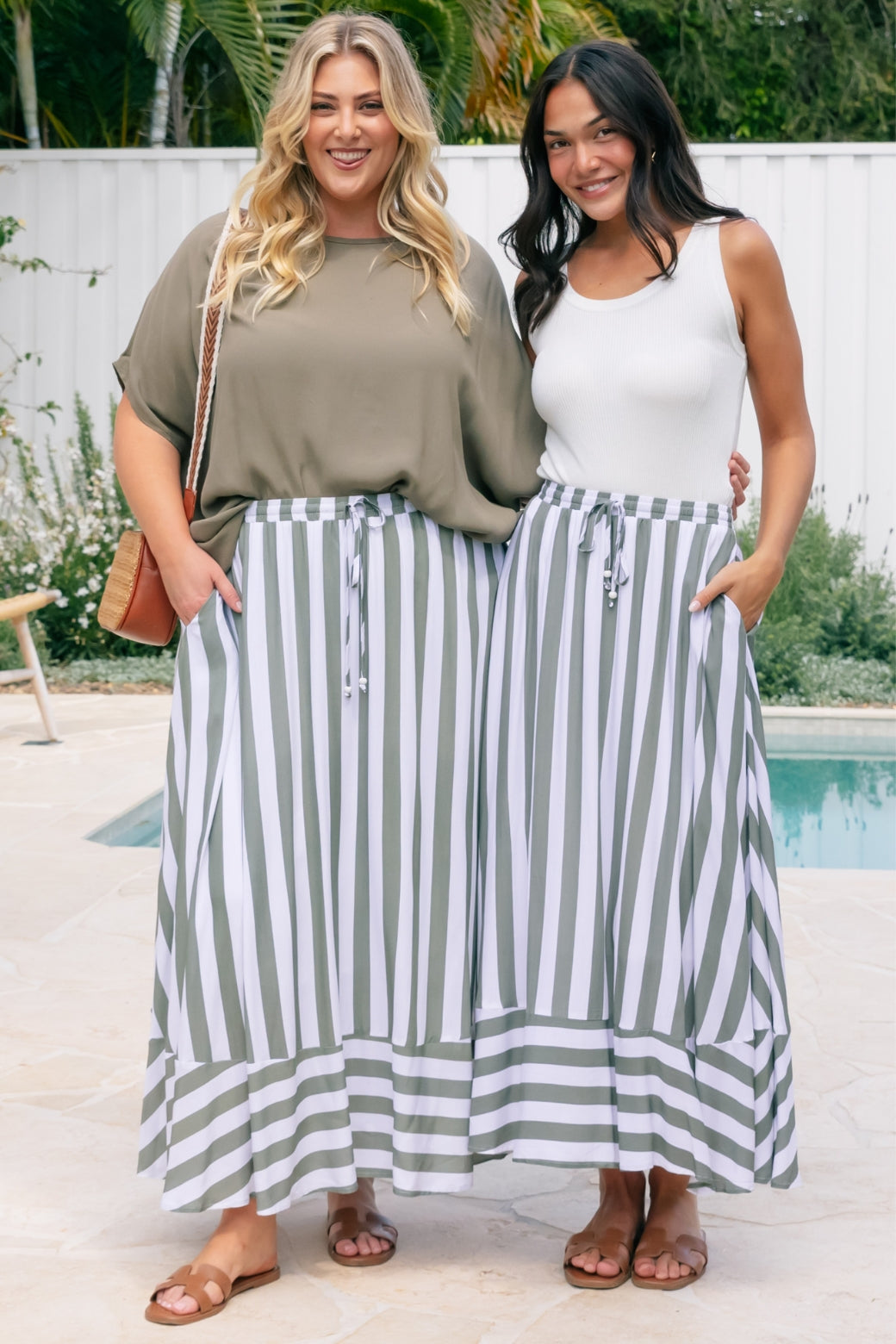 Plus size khaki skirt ideas clearance