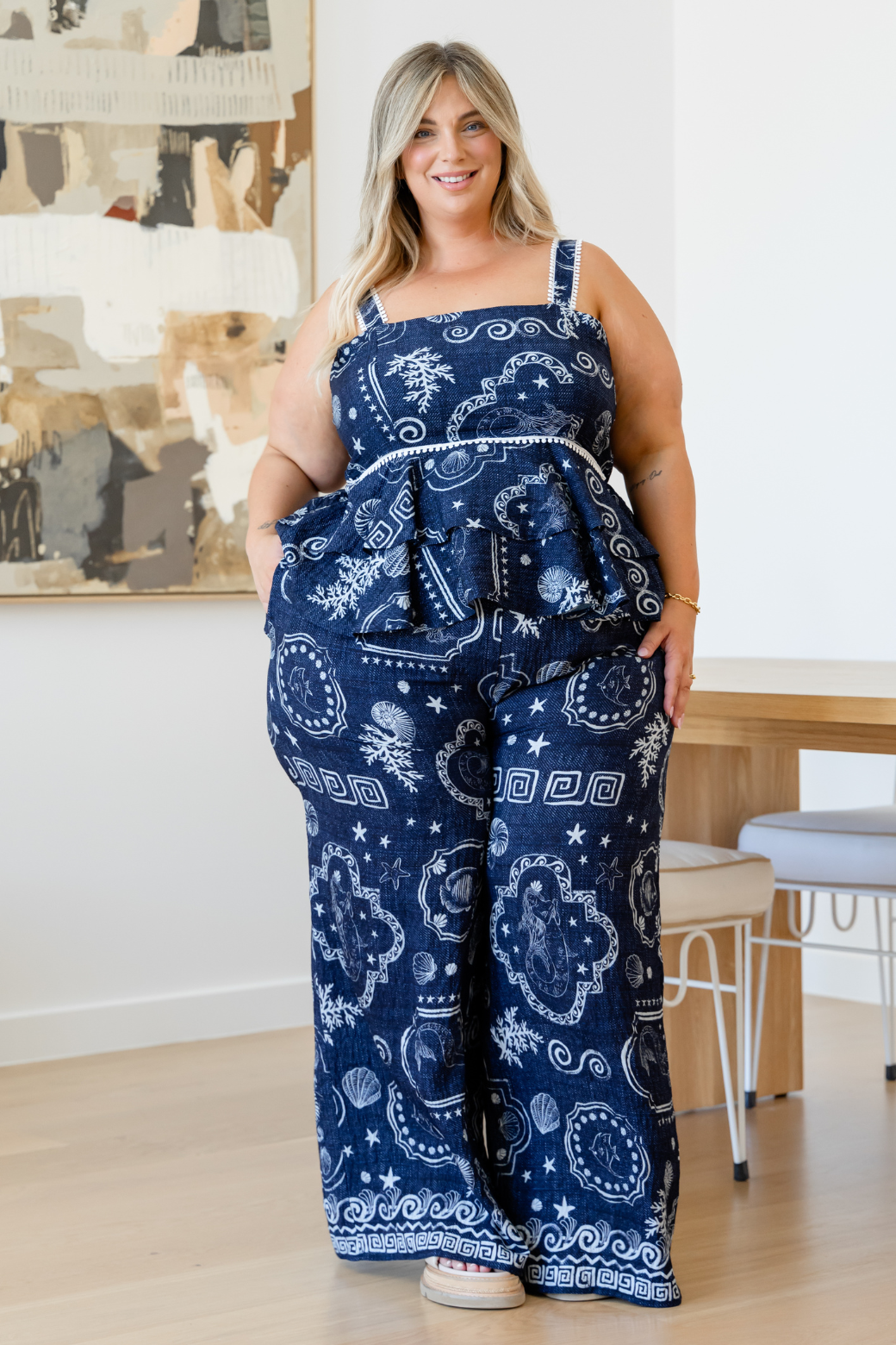Amelia Pants Midnight Mermaid