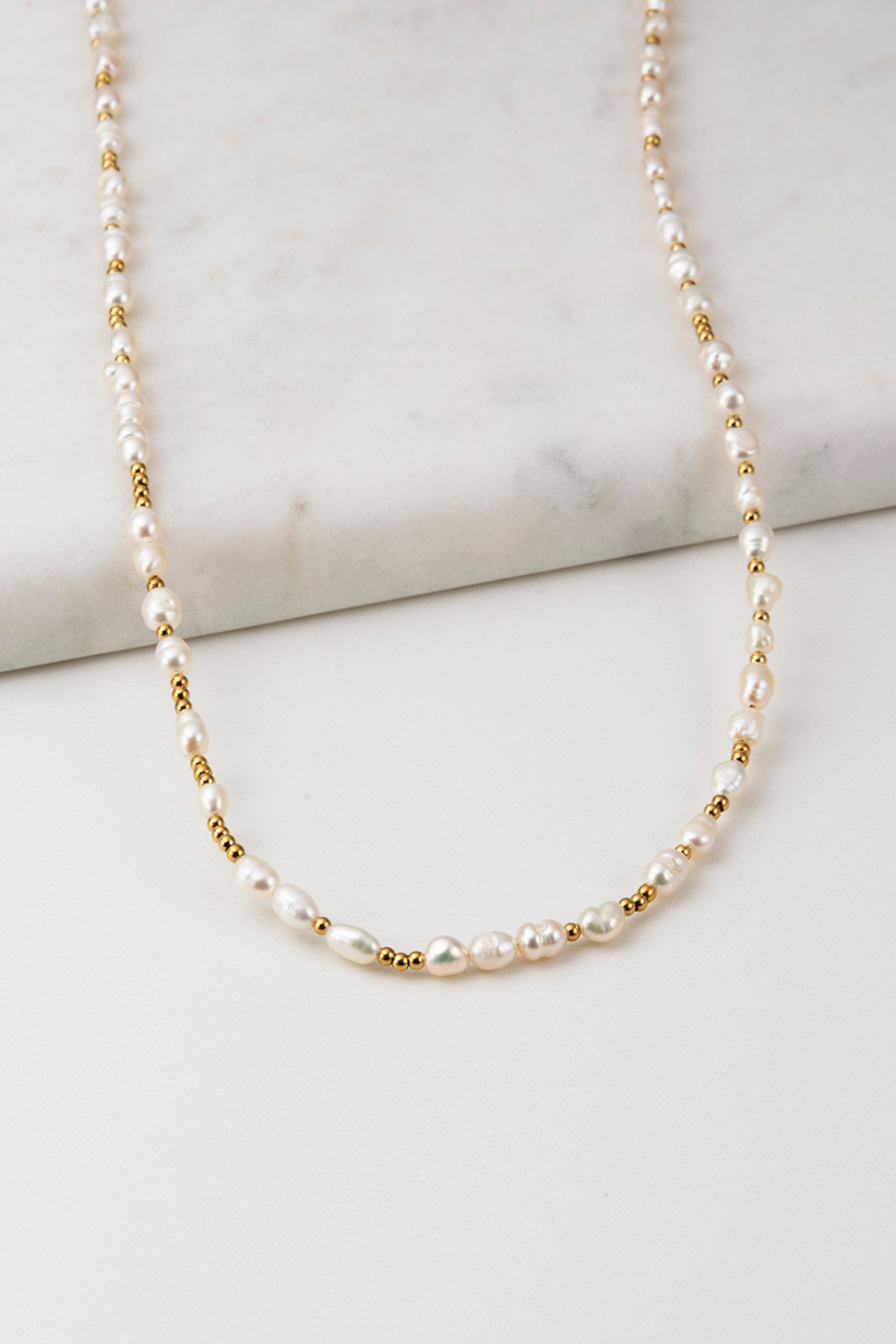 Zafino Billie Pearl Necklace Gold