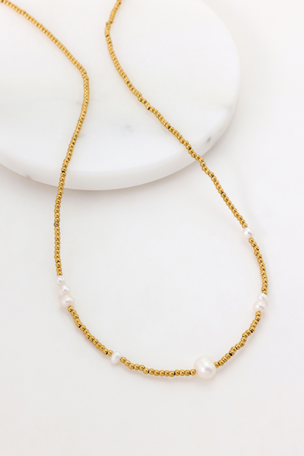 Zafino Jasmin Pearl Necklace Gold