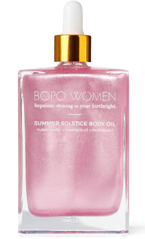 Bopo Women Summer Solstice Body Oil Pink Shimmer