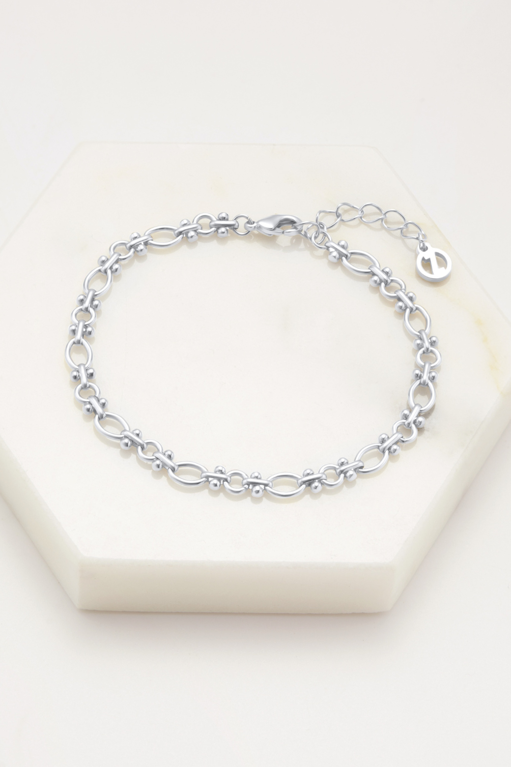 Zafino Pip Link Bracelet Silver