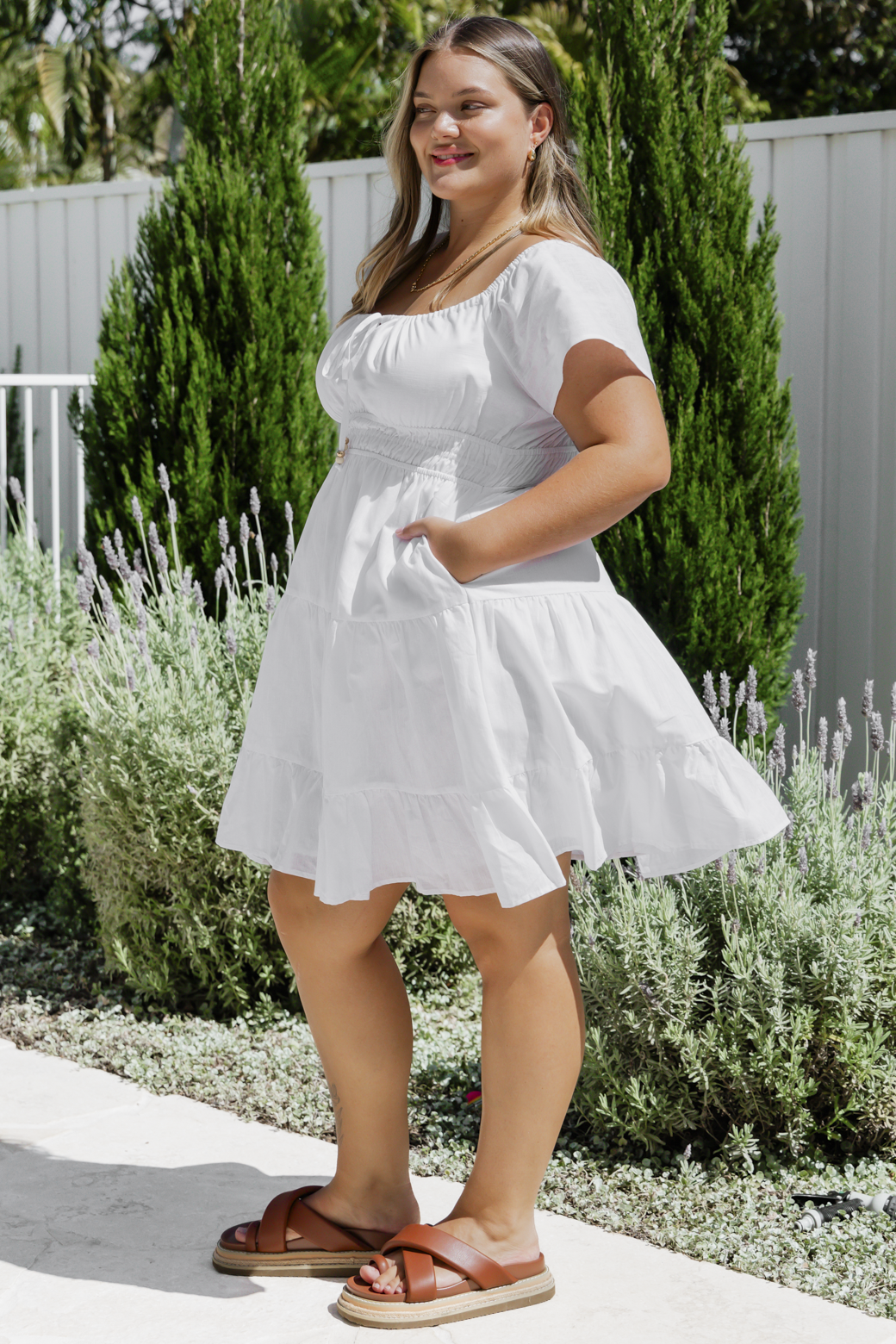 Rebecca Dress White